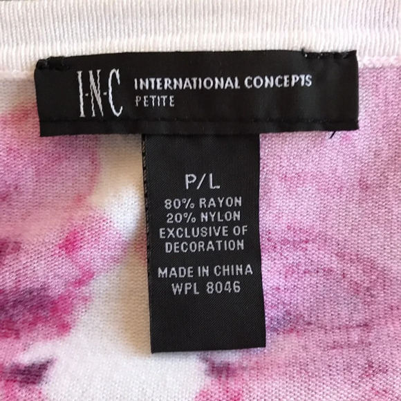 INC International Concepts floral sweater, size PL - Picture 8 of 12